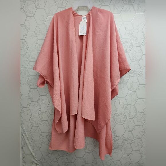 Nwt Women's Layering Kimono Sun Cover Poncho, One Size - Picture 1 of 5